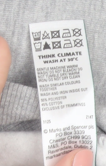 Marks and Spencer Womens Grey NYC Pullover Sweatshirt Size M