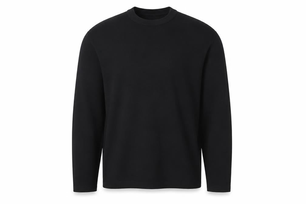 Front view of Marks and Spencer Men’s Black L Crew Neck jumper
