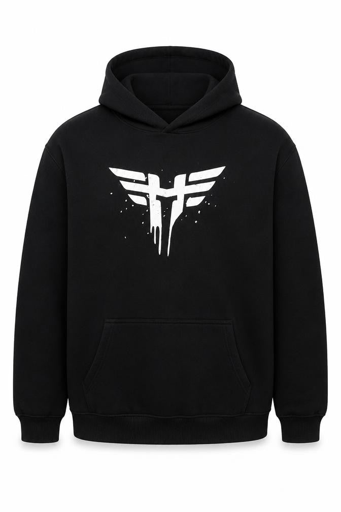 Nations Men’s Black 2XL Pullover Hoodie Esports Fleece Regular Fit