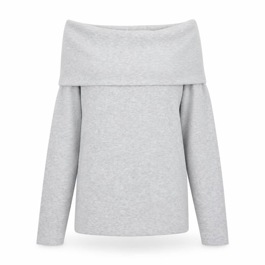 Bershka Women's Grey Cowl Neck Long Sleeve Pullover Jumper Size 14