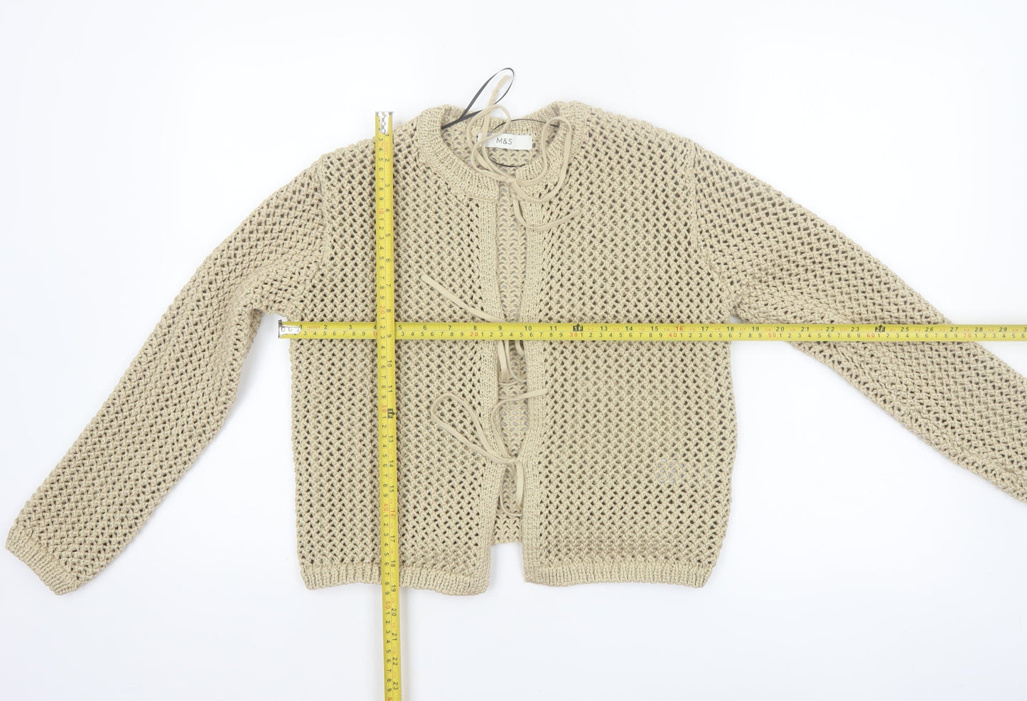 Marks and Spencer Women’s Beige Open Knit Cardigan Size S