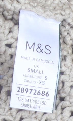 Marks and Spencer Women’s Beige Open Knit Cardigan Size S