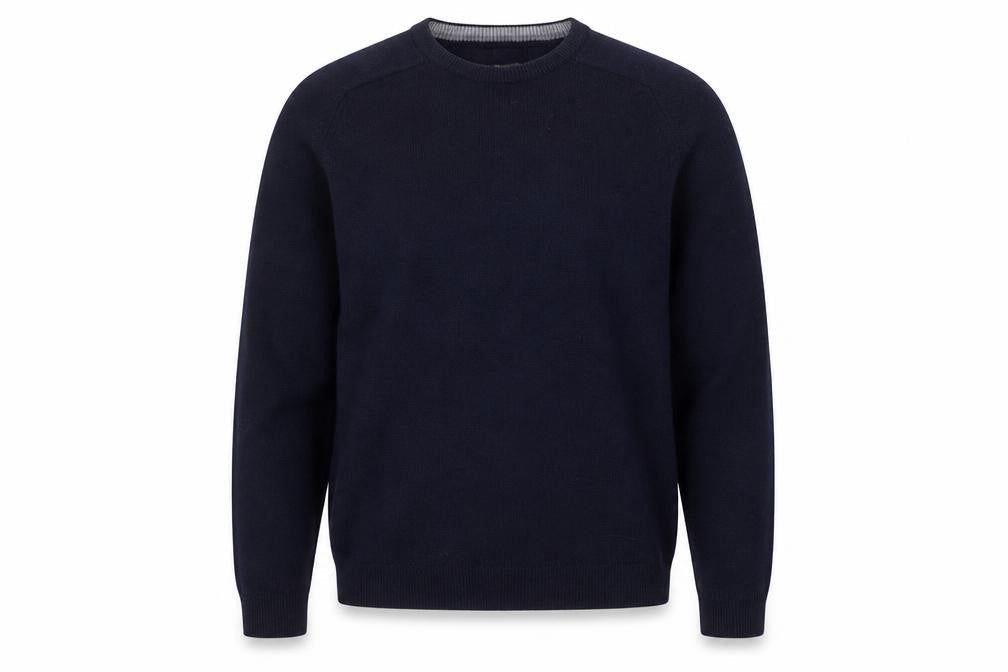 Marks & Spencer Men's Blue Wool Regular Fit Jumper M