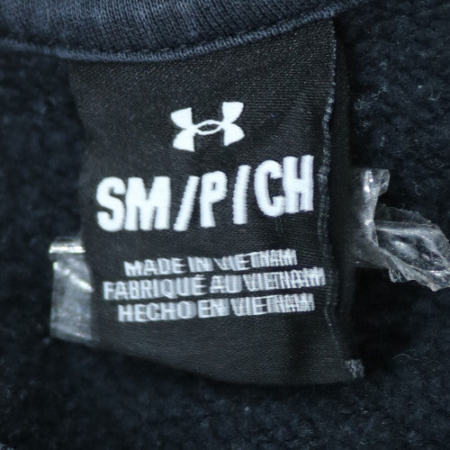 Under Armour Womens Black Small Crew Neck Pullover Sweatshirt