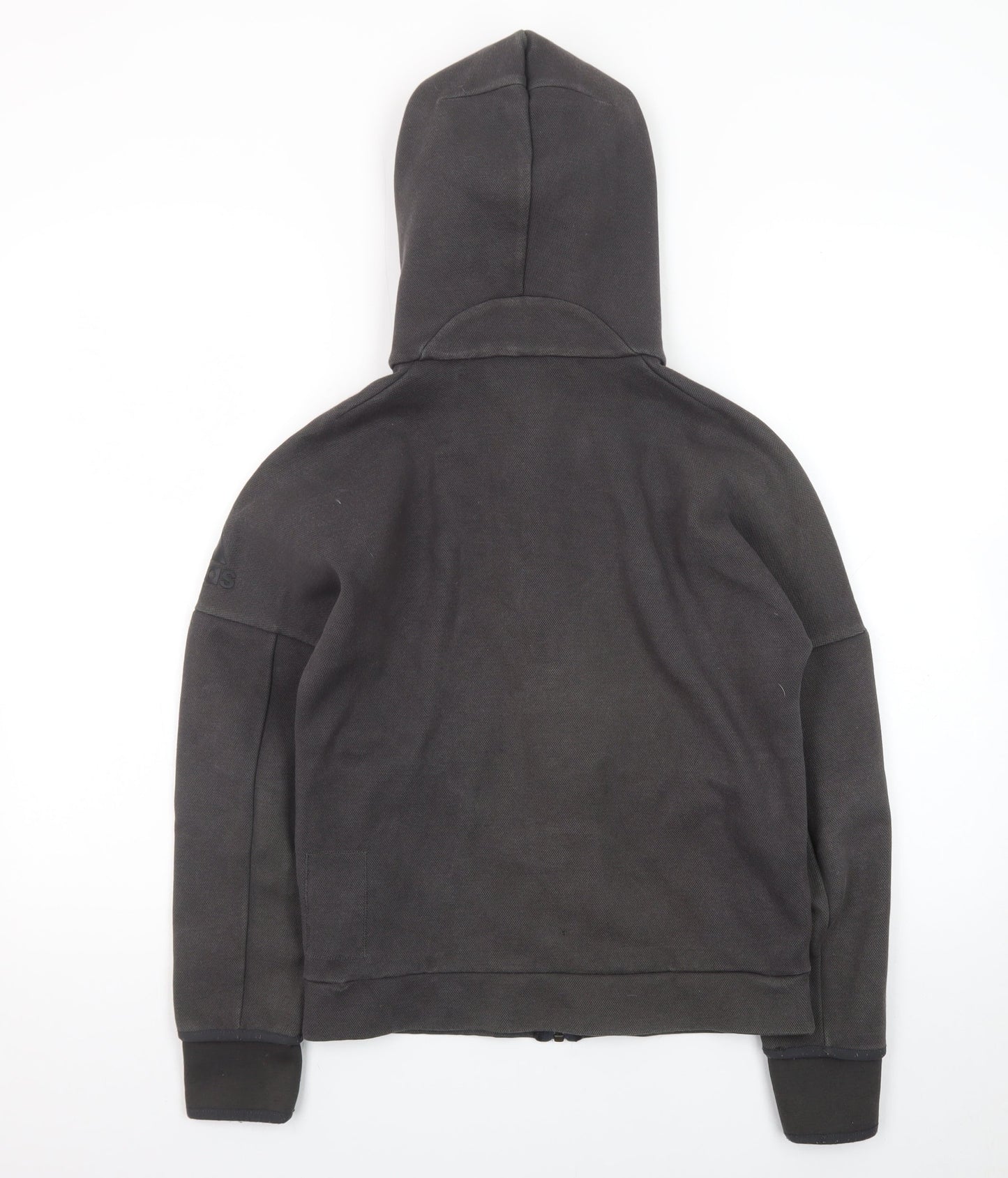 Adidas Boys Black Full Zip Fleece Hoodie 11-12 Years