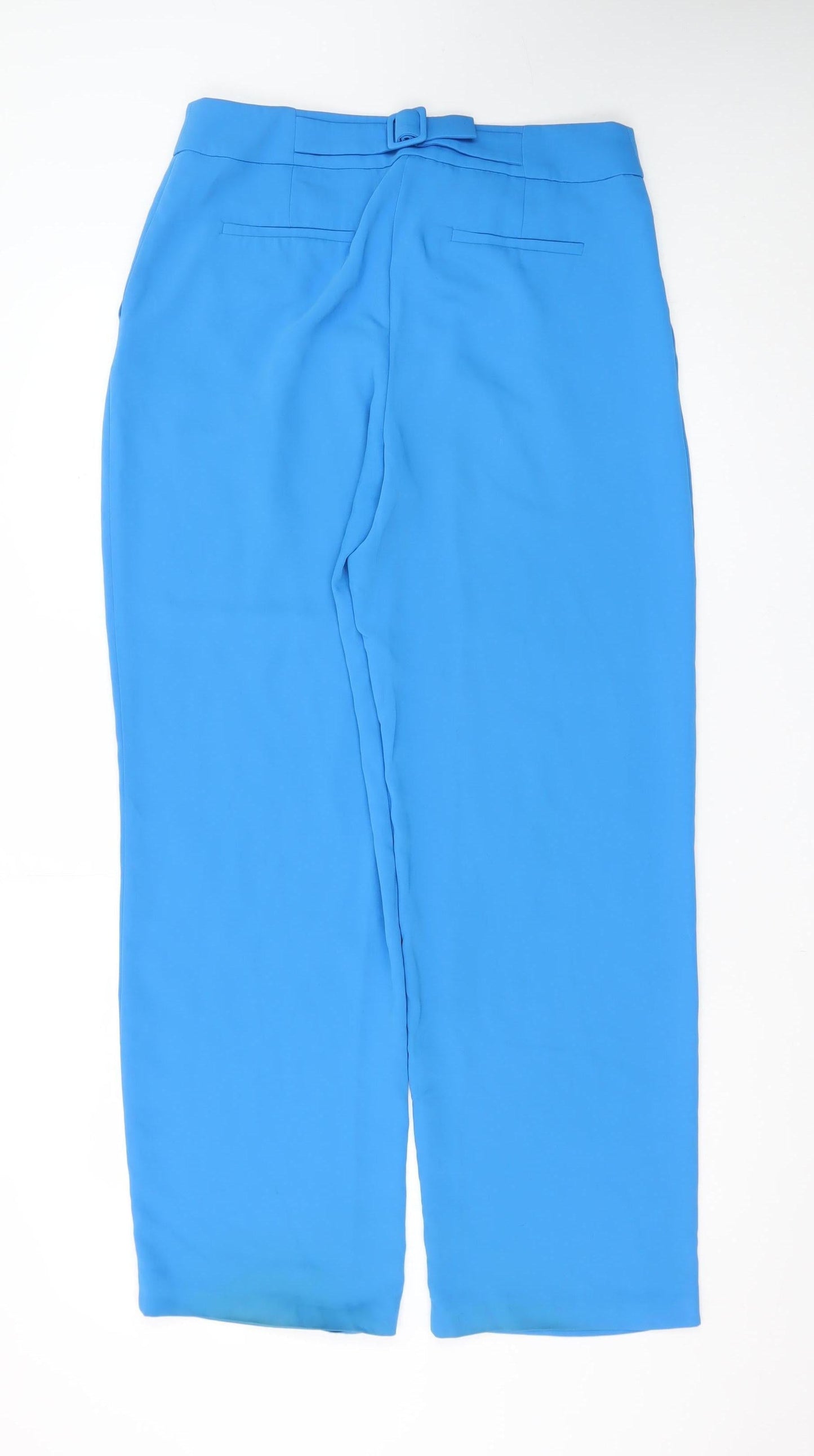 Farhi by Nicole Farhi Women's Blue Size 12 Straight Trousers