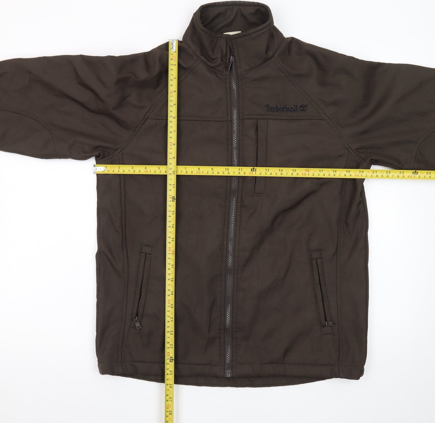 Timberland Men's Brown Polyester Full Zip Jacket L Outdoor Casual