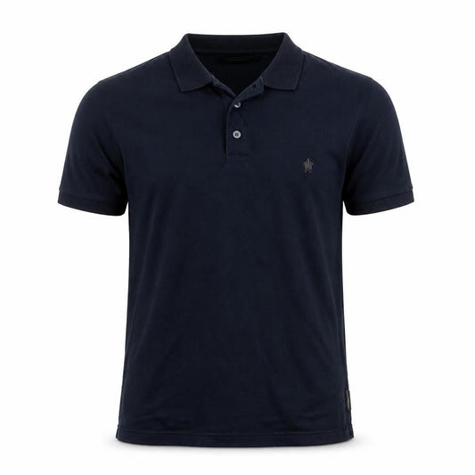 French Connection Men's Blue Cotton Polo Shirt Size L