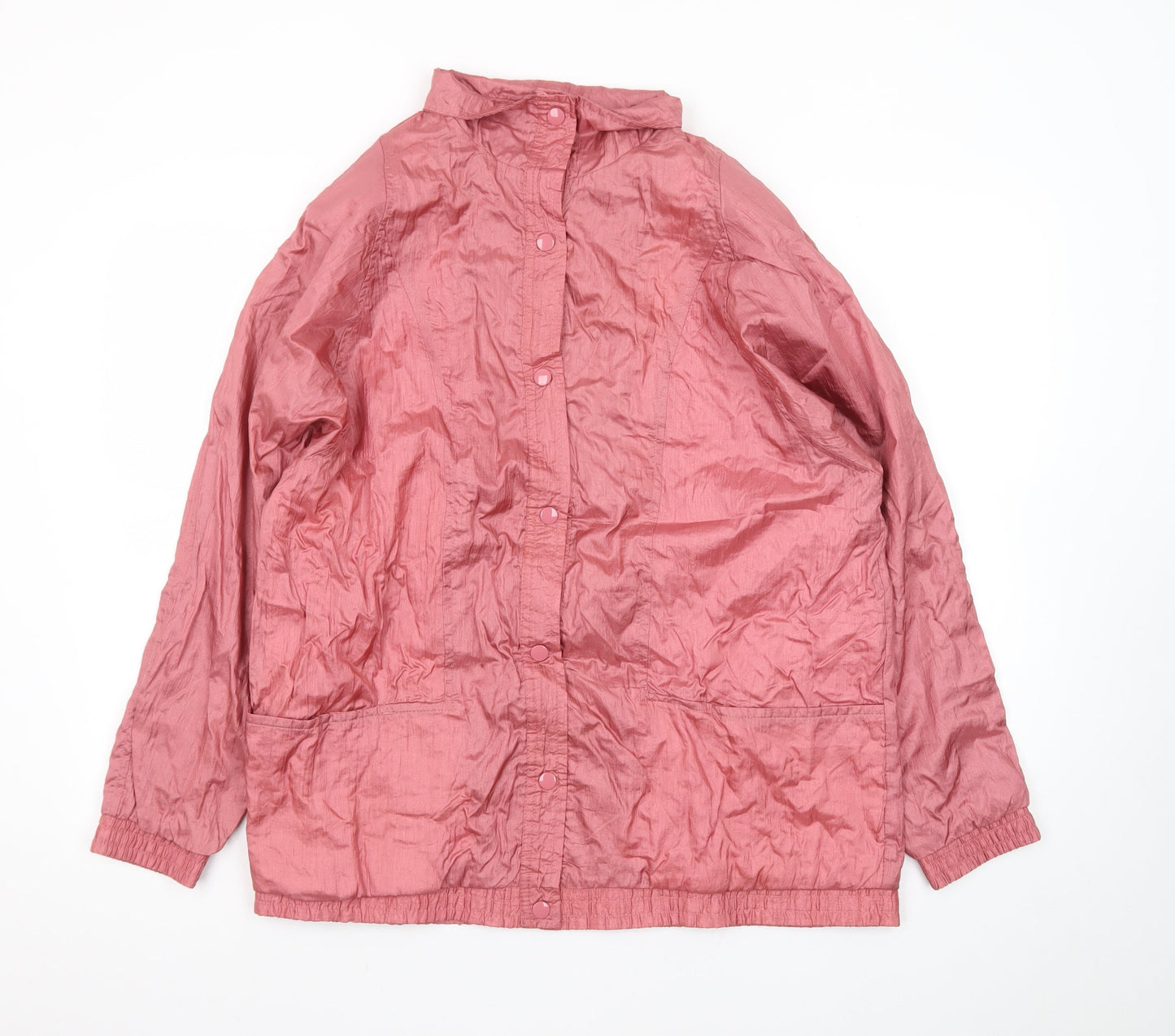 Tudor Court Women’s Pink Nylon Casual Lightweight Jacket L