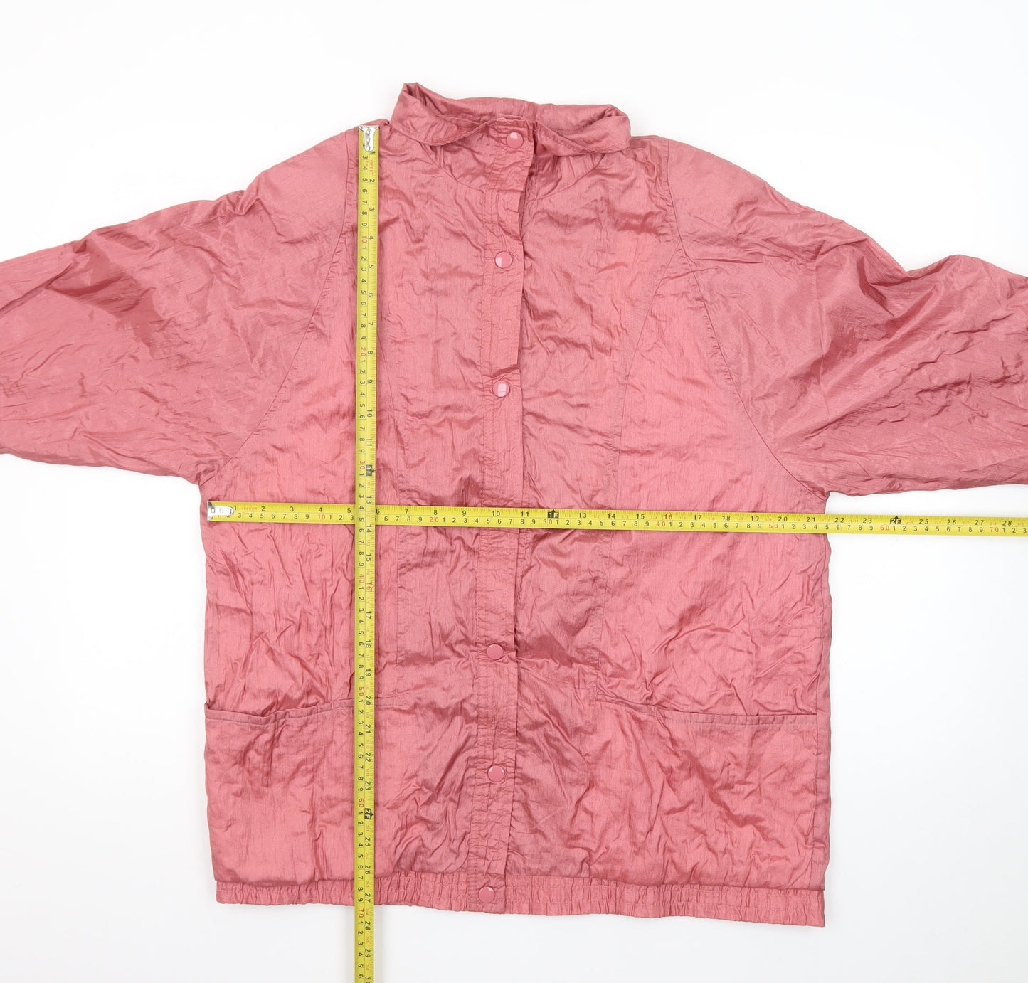 Tudor Court Women’s Pink Nylon Casual Lightweight Jacket L