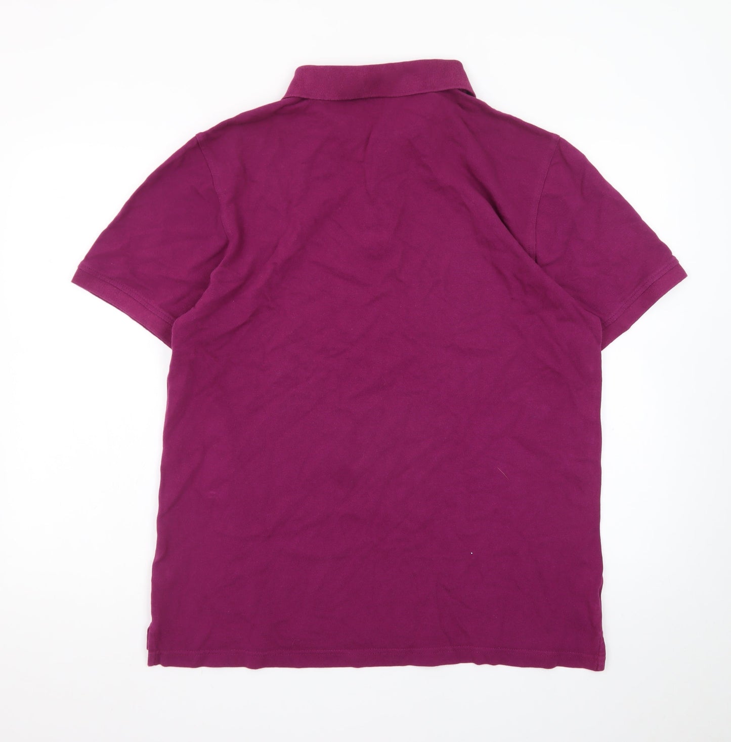 AW85 Men’s Purple Regular Fit Cotton Short Sleeve Polo Shirt XL