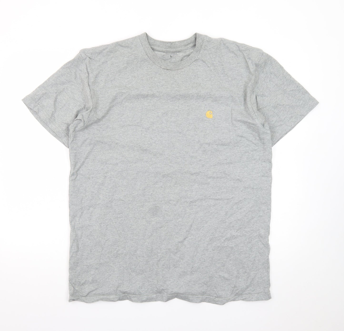 Carhartt Work in Progress Grey Crew Neck T-Shirt Men's Large Cotton