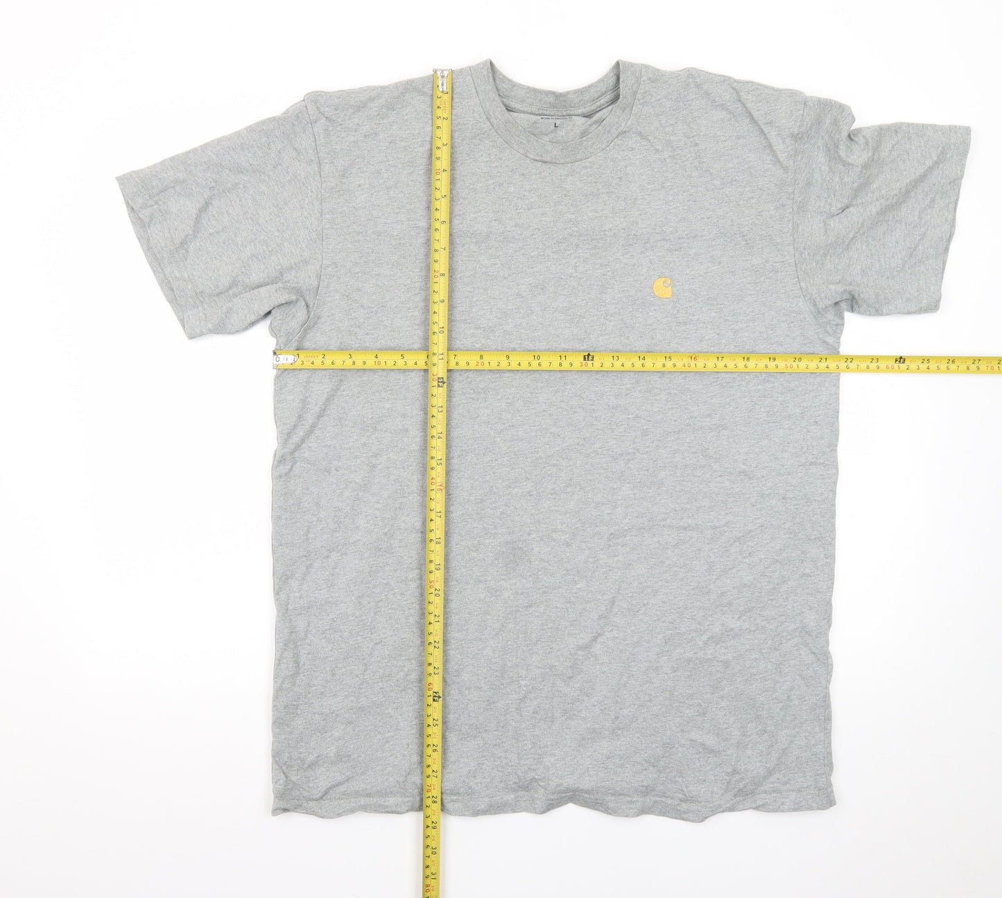 Carhartt Work in Progress Grey Crew Neck T-Shirt Men's Large Cotton