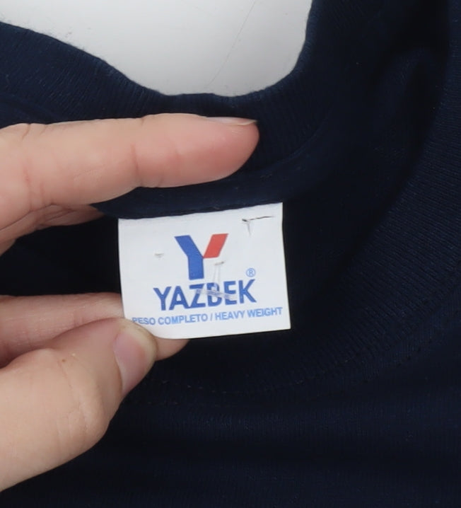Yazbek Men's Blue Puerto Peñasco Mexico Heavyweight Cotton T-Shirt L