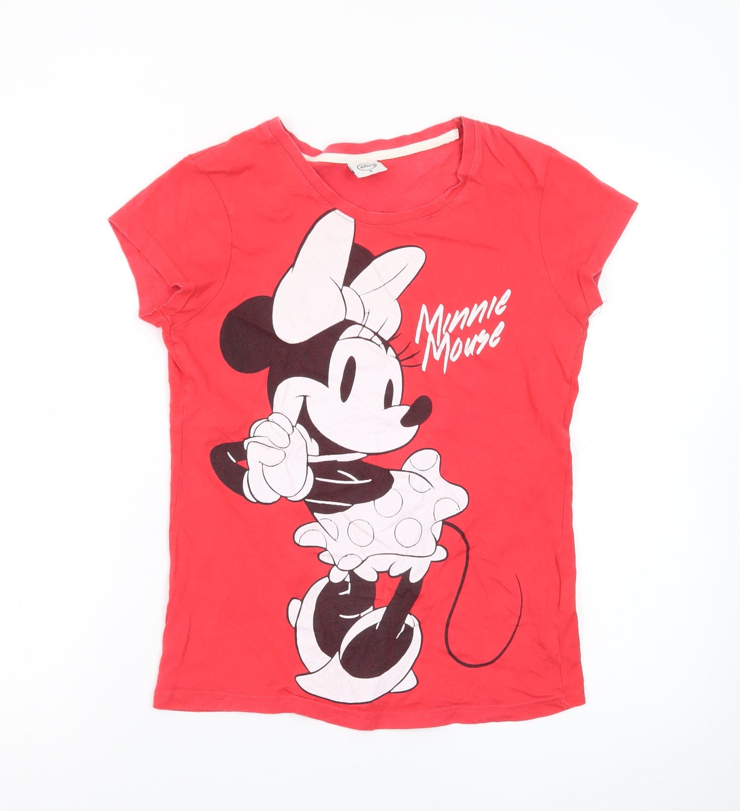 Disney Women’s Red Minnie Mouse Graphic T-Shirt Size S