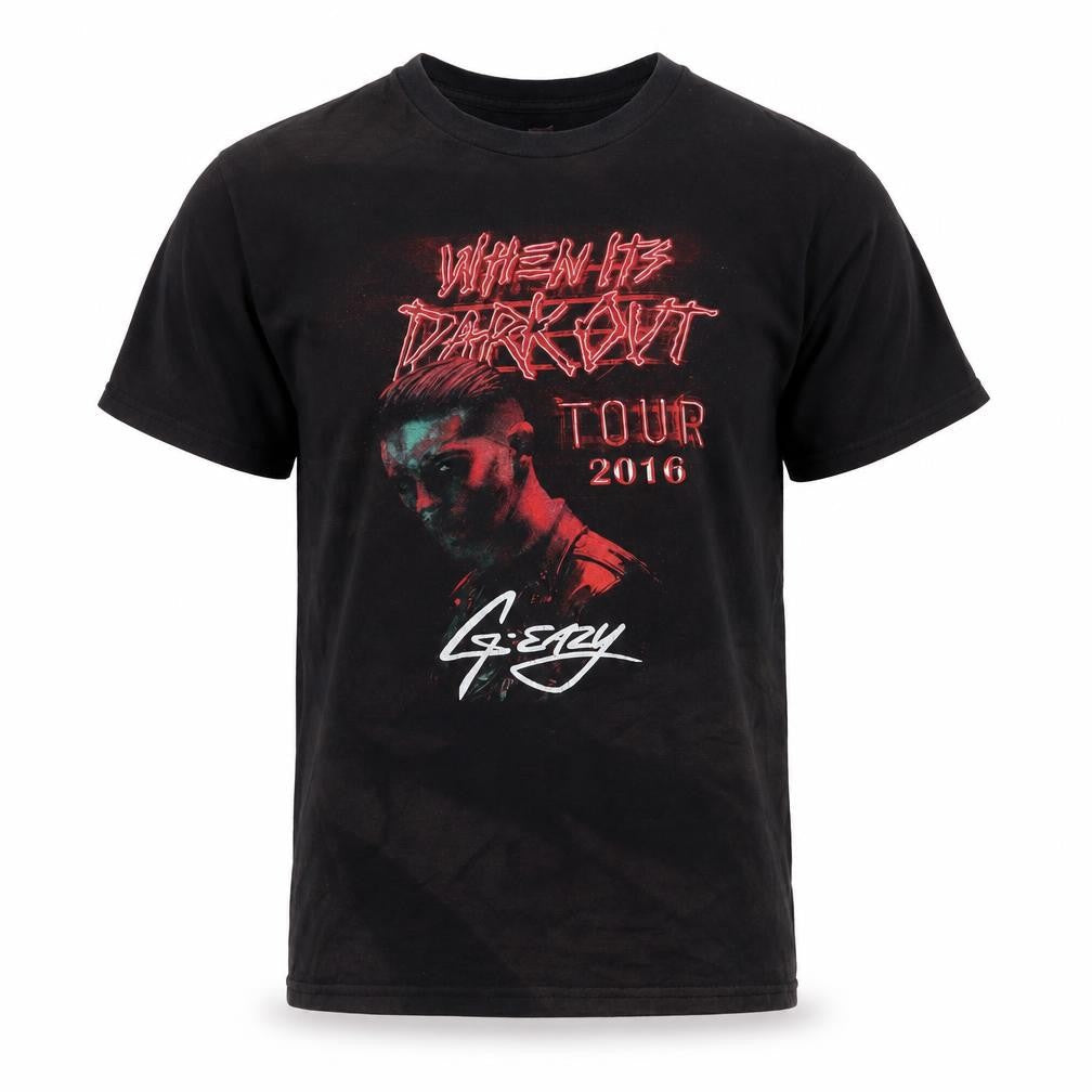Hanes Men's Black G-Eazy 2016 Tour Graphic Cotton T-Shirt M