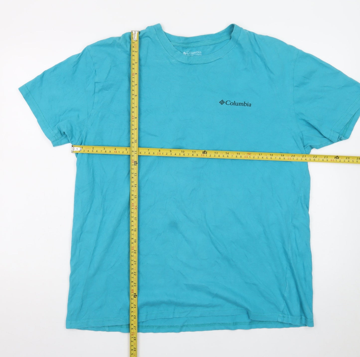 Columbia Men's Blue XL Graphic Cotton T-Shirt