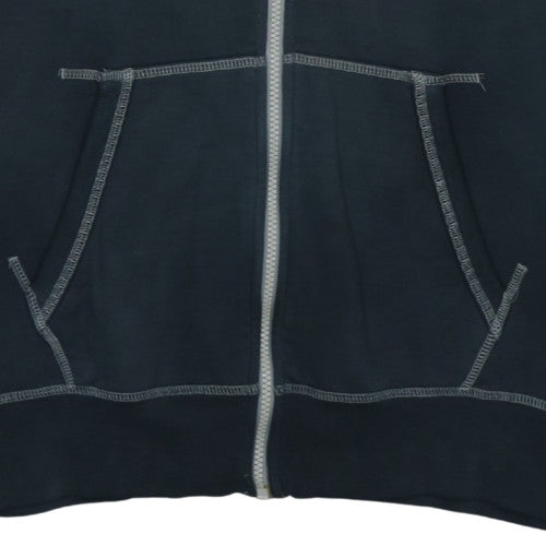 Nike Men's Blue Full Zip Hoodie Size M Cotton Blend