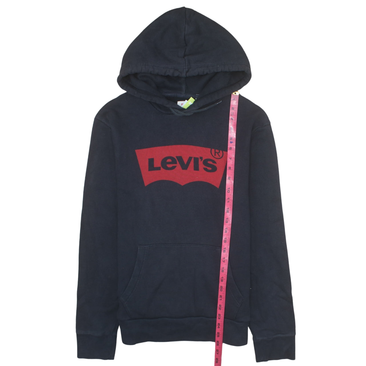 Levi's Men's Blue Pullover Hoodie M Logo Graphic Fleece Sweatshirt