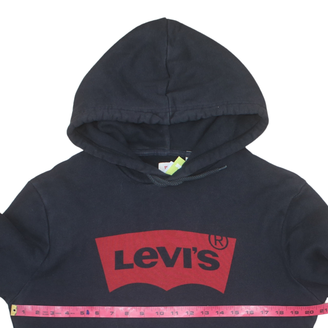 Levi's Men's Blue Pullover Hoodie M Logo Graphic Fleece Sweatshirt