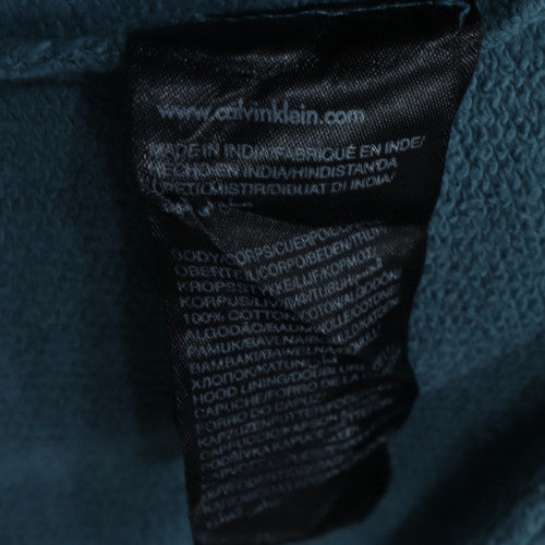 Calvin Klein Jeans Men's Blue Logo Pullover Hoodie Size S
