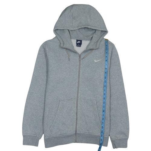 Nike Men's Grey Full Zip Hoodie L Regular Fit Sportswear