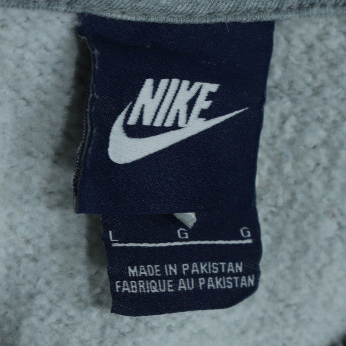 Nike Men's Grey Full Zip Hoodie L Regular Fit Sportswear