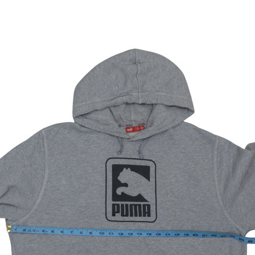 Puma Mens Grey XXL Pullover Hoodie Fleece Logo Sportswear