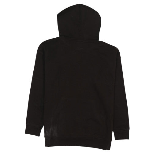 Adidas Womens Black Pullover Hoodie Size 14 Logo Hooded Sweatshirt