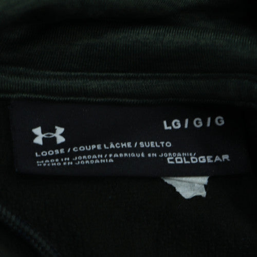 Under Armour Men's Black Pullover Hoodie L Loose Fit ColdGear