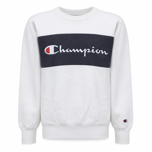 Champion Men's White XS Pullover Sweatshirt Crew Neck Logo Sports Style