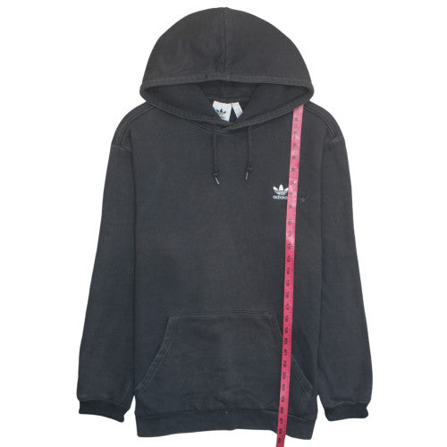 adidas Mens Black Pullover Hoodie L Regular Fit Fleece Sportswear