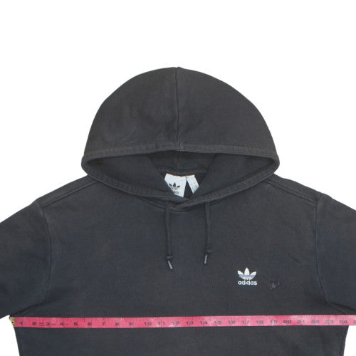 adidas Mens Black Pullover Hoodie L Regular Fit Fleece Sportswear