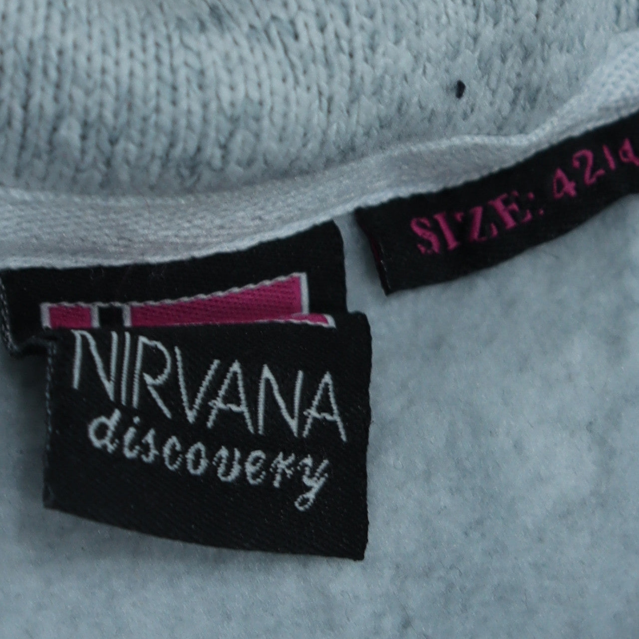 Nirvana Discovery Men's Grey Fleece Zip Jacket Size 42 Regular