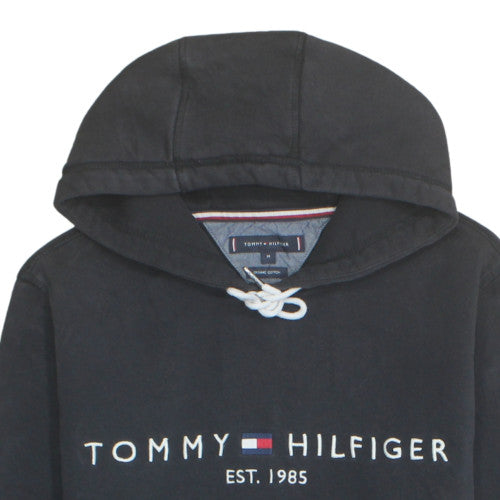Tommy Hilfiger Men's Black Pullover Hoodie M Organic Cotton