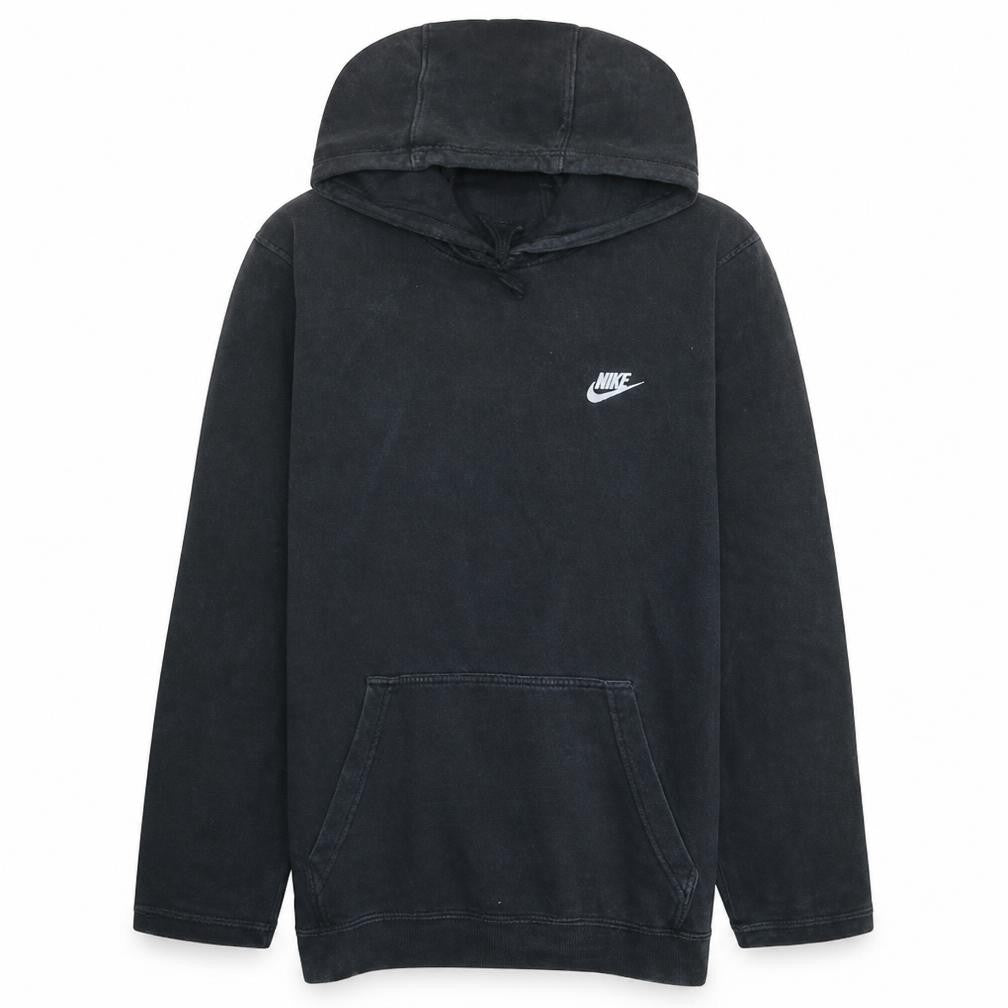 Nike Men's Black Pullover Hoodie L Fleece Logo Sportswear