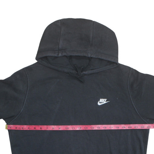 Nike Men's Black Pullover Hoodie L Fleece Logo Sportswear