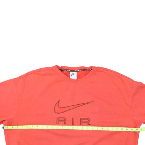 Nike Men's Red Air Logo Pullover Sweatshirt Size L