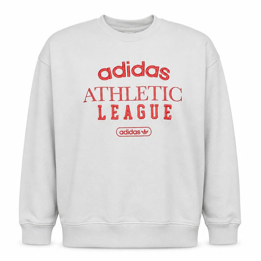Adidas Women Beige Athletic League Crew Neck Sweatshirt Size 18