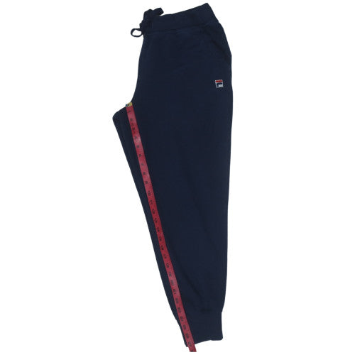 FILA Men's Blue Jogger Trousers L Regular Fit Fleece Activewear