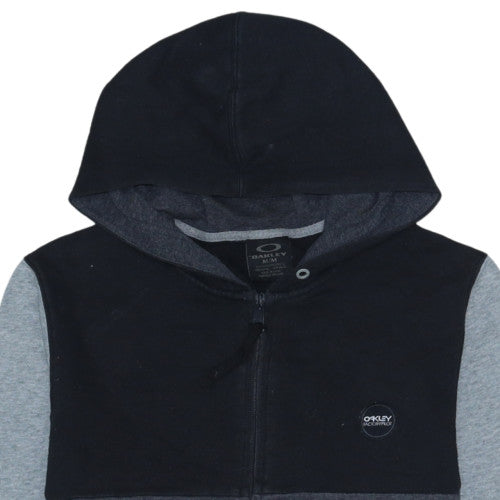 Oakley Men’s Grey Full Zip Hoodie Fleece Medium Regular Fit
