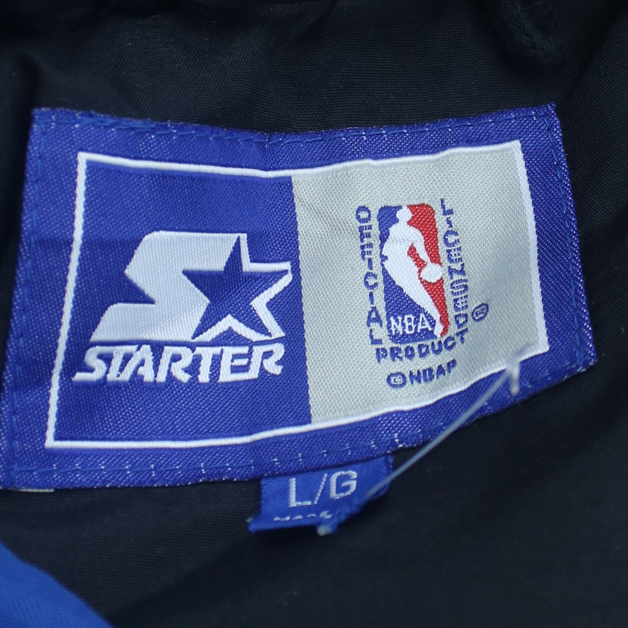 Starter Mens Blue Orlando Magic Hooded Puffer Jacket L 90s NBA Vintage