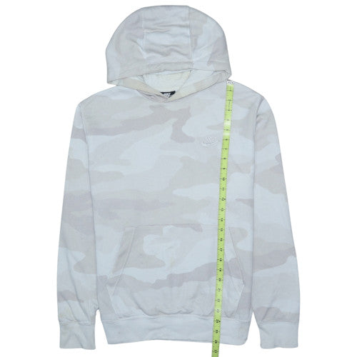 Nike Men's Beige Camouflage Pullover Hoodie M Regular Fit