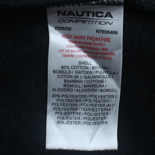 Nautica Competition Men's Black XL Pullover Hoodie with Embroidered Logo