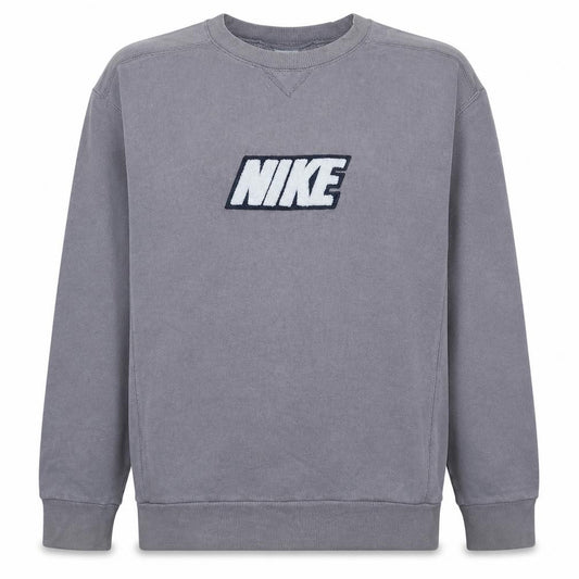 Nike Mens Grey Crew Neck Pullover Sweatshirt L Sports Fleece