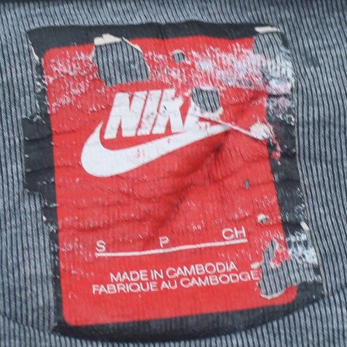 Nike Men's Grey Small Pullover Sweatshirt with Logo Pocket