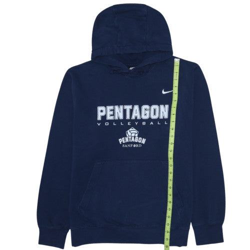 Nike Men's Blue Pullover Hoodie L Graphic Sports Fleece
