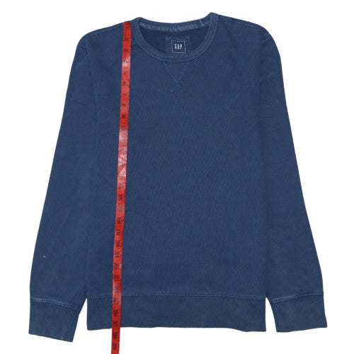 GAP Men's Blue Cotton Crew Neck Pullover Sweatshirt Size M