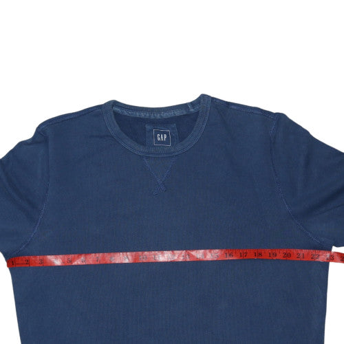 GAP Men's Blue Cotton Crew Neck Pullover Sweatshirt Size M