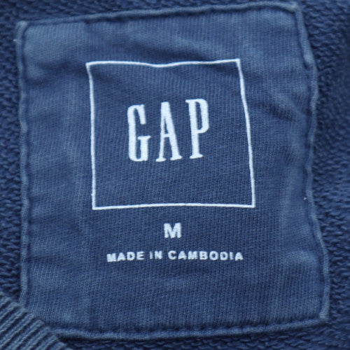 GAP Men's Blue Cotton Crew Neck Pullover Sweatshirt Size M